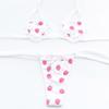 Micro Bikini Extra Small Bikini Cosplay Doll Lolita Extreme Adjustable String Panties Mini Bra Micro Bikini Costume for Dolls [MNWMNW] Heart-shaped