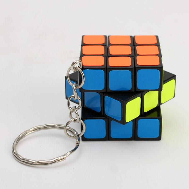 ZCube 3cm 3x3x3 Keychain Magic Cube Mini Professional Speed Cube Puzzle Educational Toy For Children