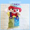 Joker Hand Puppet Kidfriendly Clown Plush Toy Short Hair Soft Material Play Gift