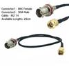 /SMA Male To BNC Female Connector RG174 Adapter Antenna Signal Cable.