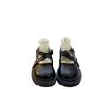 College Style Platform Women's Spring New Cross Love Buckle Single Shoes Student Round Head Small Leather Shoes
