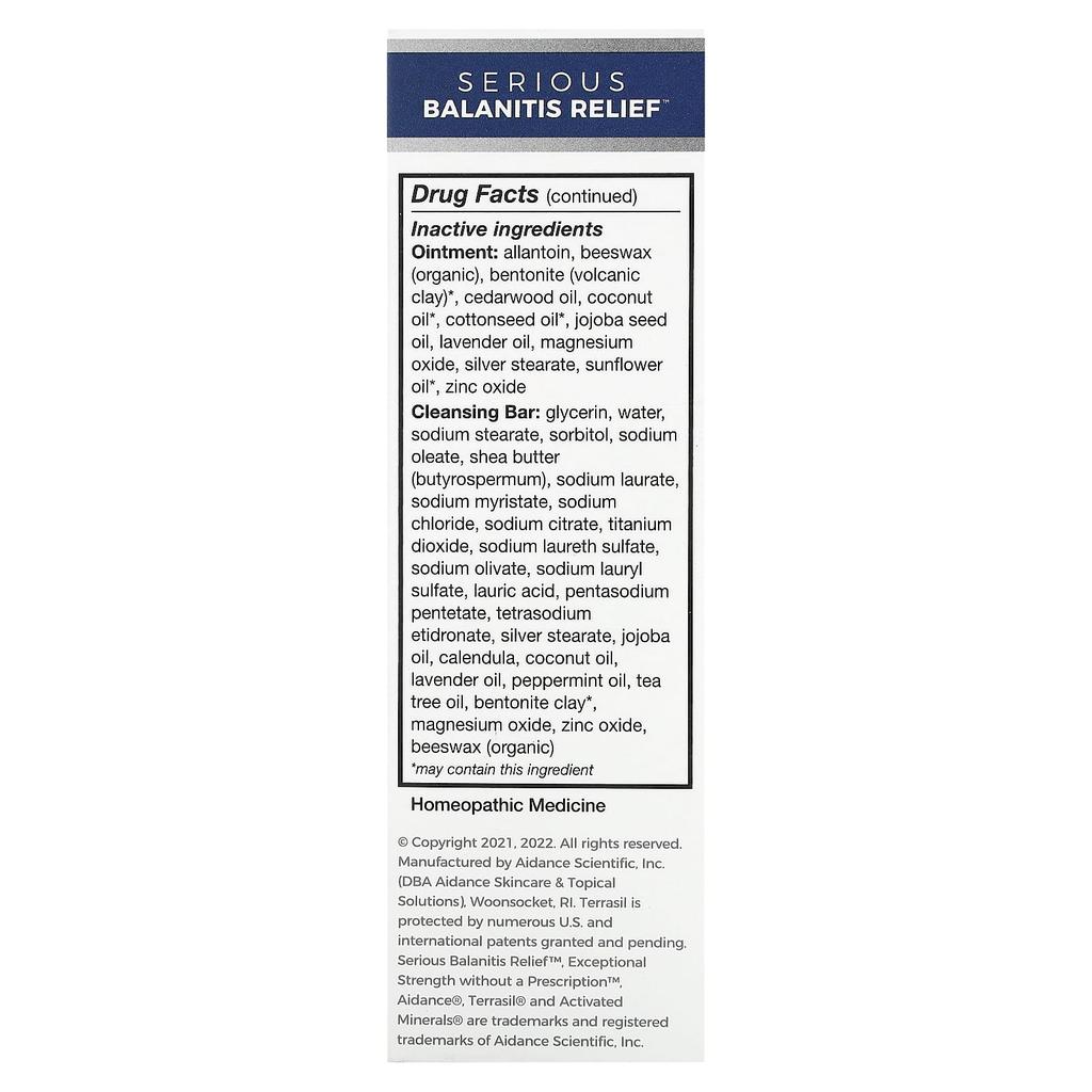 Terrasil Balanitis Symptom Relief 2-product System, 2-piece Set