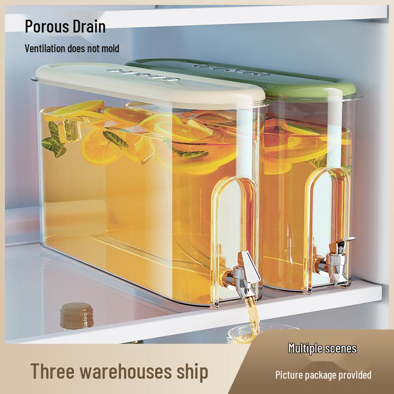 Compact High-Capacity Fridge Kettle with Faucet for Juice, Tea, or Cold Brew