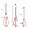1PC Manual Egg Beater High Quality Stainless Steel Silicone Balloon Whisk Cream Mixer Milk Shake Mixing Stiring Tools 8/10/12 Inch