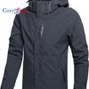 Cozy Up Men's Lightweight Waterproof Rain Jacket,Shell Hooded Raincoat Hiking Windbreake Jacket