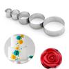 5pcs Cake Cookie Mould Cutter Round Circle Shape Stainless Steel Diy Fondant Mold Tools Kitchen Gadgets and Accessories Tool