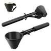 Protein Powder Funnel Scoop Long Handle Filling Spoon for Water Bottles Resuable Coffee Capsule with Coffee Grounds Handheld Powder Transfer Tool