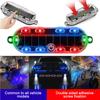 Waterproof Solar Strobe Light Car Bike Safety LED Warning Beacon 3M Adhesive