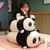 40-75cm Cute Giant Panda Bear Plush Lie Prone Posture Stuffed Simulation Doll Toy Pillow Cartoon Kawaii Dolls Girls Lovely Gifts