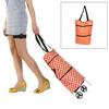 Foldable Shopping Trolley Bag Rolling Wheel Cart Tote Grocery Handbag
