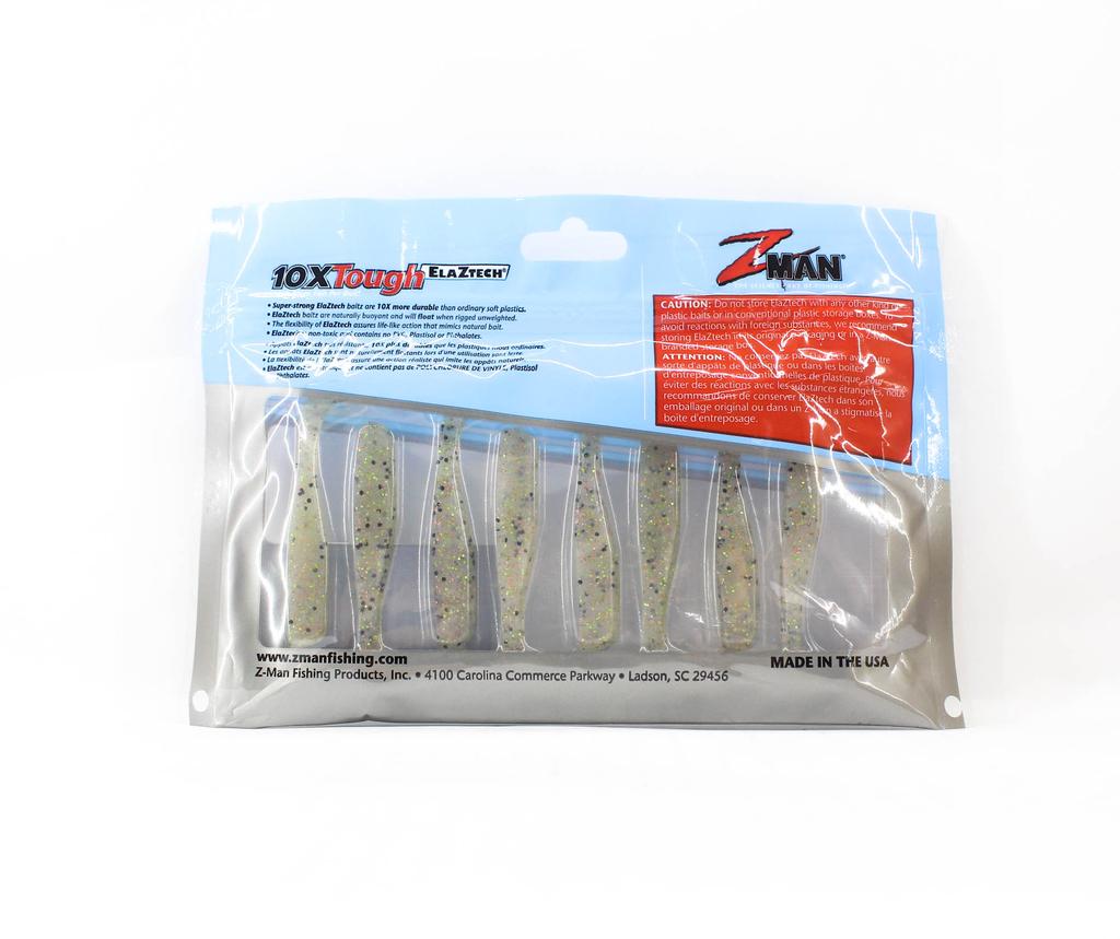 Zman Soft Lure Slim SwimZ 2.5 Inch 8/Pack Greasy Prawn (5094)