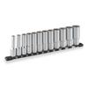 Deep Socket Set with HDBL412 Drive Angle Inch Contents 12 Items (12-sided, Holder) 12.7mm (1/2")