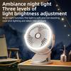 Portable Clip Fan Desktop Fan Ceiling Fan Rechargeable Air Circulating Fan Outdoor Fan Night Light Fan Camping Fan