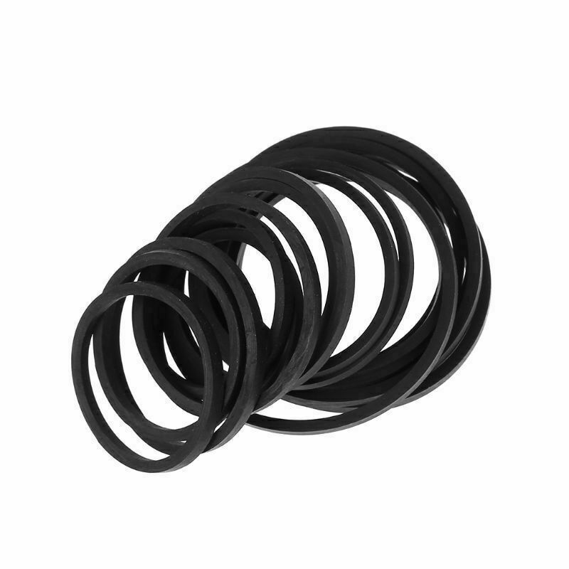 20pcs 1.2mm Universal Mix Rubber Square Belts Kits Set Tape for Walkman Cassette CD Player Replacement