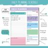 Daily, Weekly, and Monthly Detachable Minimalist Self-discipline Schedule, Time Management Plan, Memo Pad