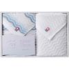 Imabari Towel Gift Set Bath Towel Face Towel Wash Towel Boxed Present Boxed Made In Japan Gift 1 Face 1 Wash (Sazanami, Towel, Towel)