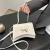 Ins Style Versatile Popular New Versatile Solid Color Handbag Women's Fashion Popular Bow Personalized Messenger Bag