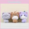 Mini Plushie Cat Keychain With Pp Cotton Stuffing For Bag Accessories Keychains