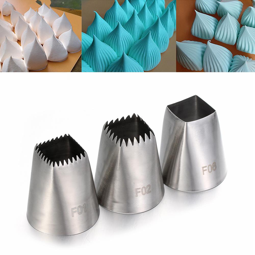 Cupcake Pastry Tips Stainless Steel Flower Nozzle Ice Cream Tool Baking Mold Icing Piping Nozzles
