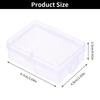 10Pcs Rings Rectangle Plastic Transparent Mini Boxes Container Storage Case Packaging Box