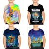 Dogman Kids T-Shirt Dog Man 3D Print Color Comic Book Graphic Tee Soft Children's Casual Top for Boys & Girls