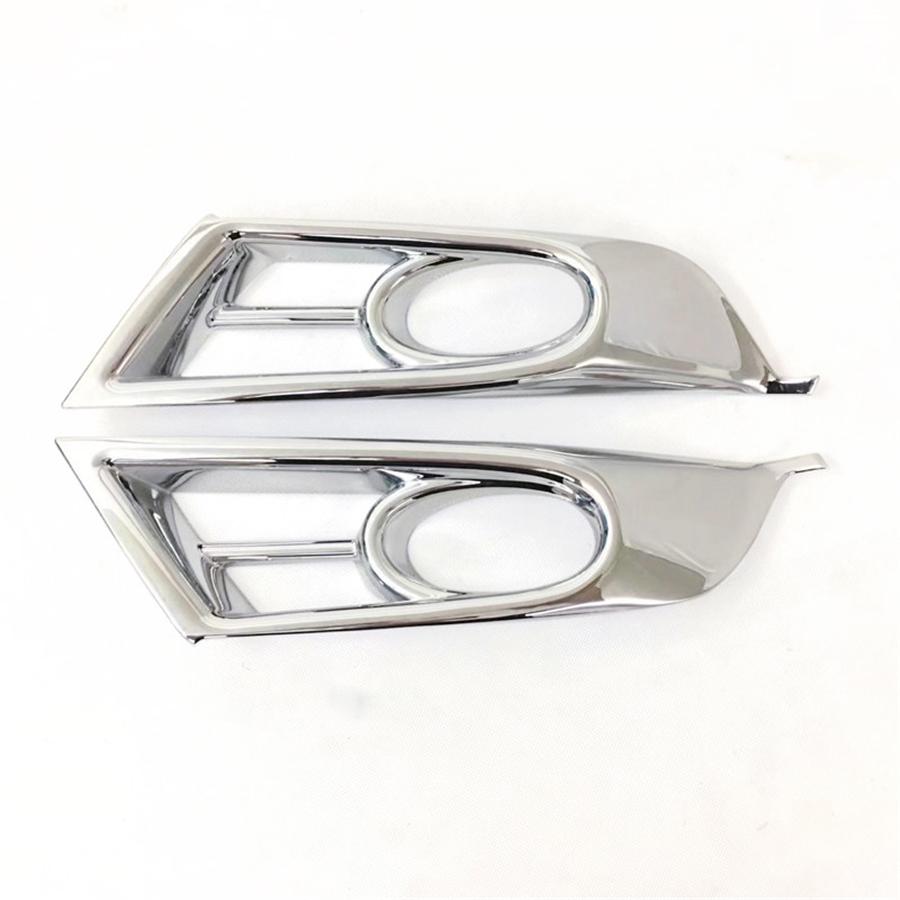 Pair of Front Fog Light Cover Trim Fit Honda CRV CR-V 2017 2018 Chrome