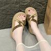 Summer New Outward Wear National Style Cross Versatile Platform Casual Soft Sole Fashion Beach Comfortable Slippers Non-slip