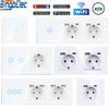 Tuya Smart Touch Light Switches Plus Usb Sockets Type-c Plug Eu Standard Smart Life Google Home Alexa App Control