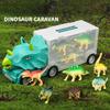 Children's Toy Trailer Container Truck Dinosaur Storage and Transportation Vehicle Combination Set Dinosaur Car Kindergarten Model Toy