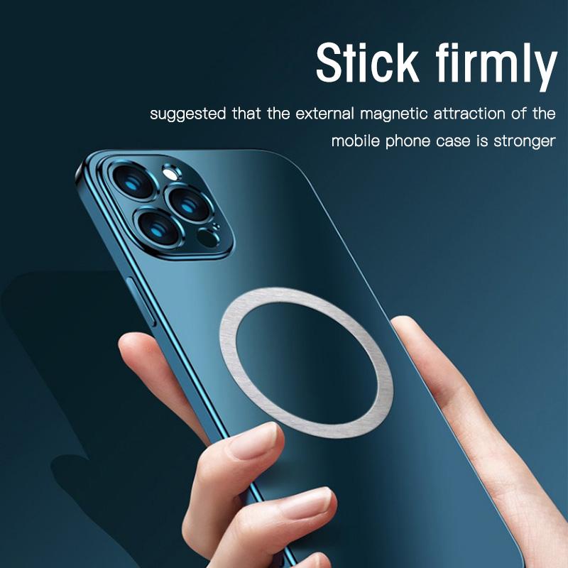 Thin Metal Plate Sticker Rings Round Iron Sheet Disk For Magnetic Mobile Phone Holder Magnet Car Stand Mount Wireless Charging
