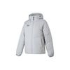 Casual Hooded Long Sleeve Down Jacket Unisex Outerwear Gray 23600801-009