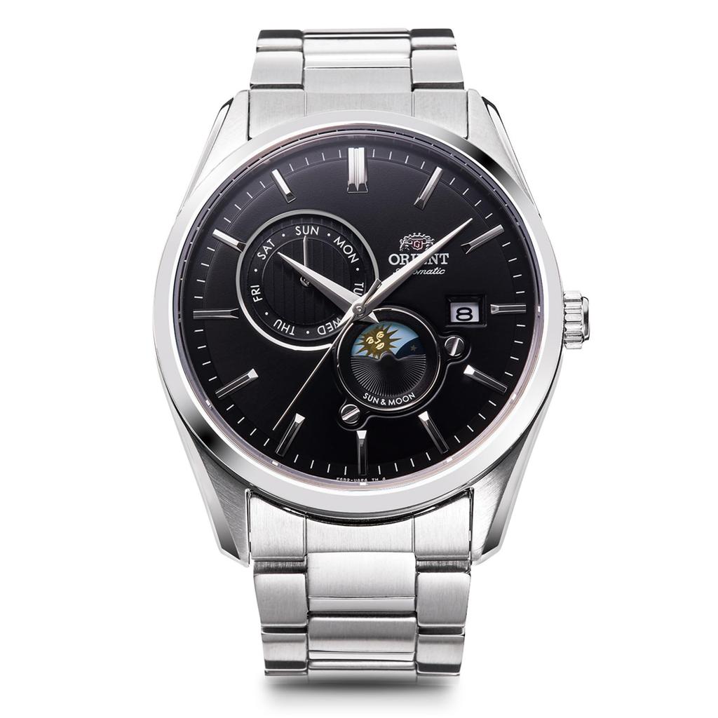 ORIENT Sun and Moon Automatic Watch Mechanical Automatic Domestic Manufacturer Warranty Contemporary Black [ORIENT] SUN&MOON RN-AK0302B Men's