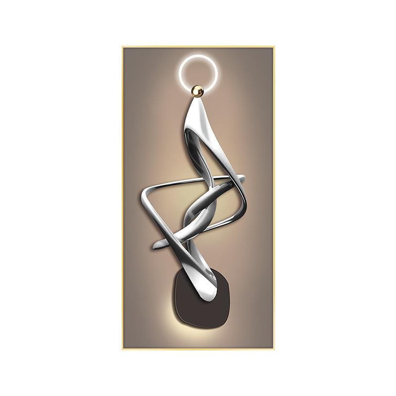 Modern Luxury Statue Canvas Posters and Prints 3D Sculpture Decorative Painting for Porch Interior Room Wall Decoration Wall Art