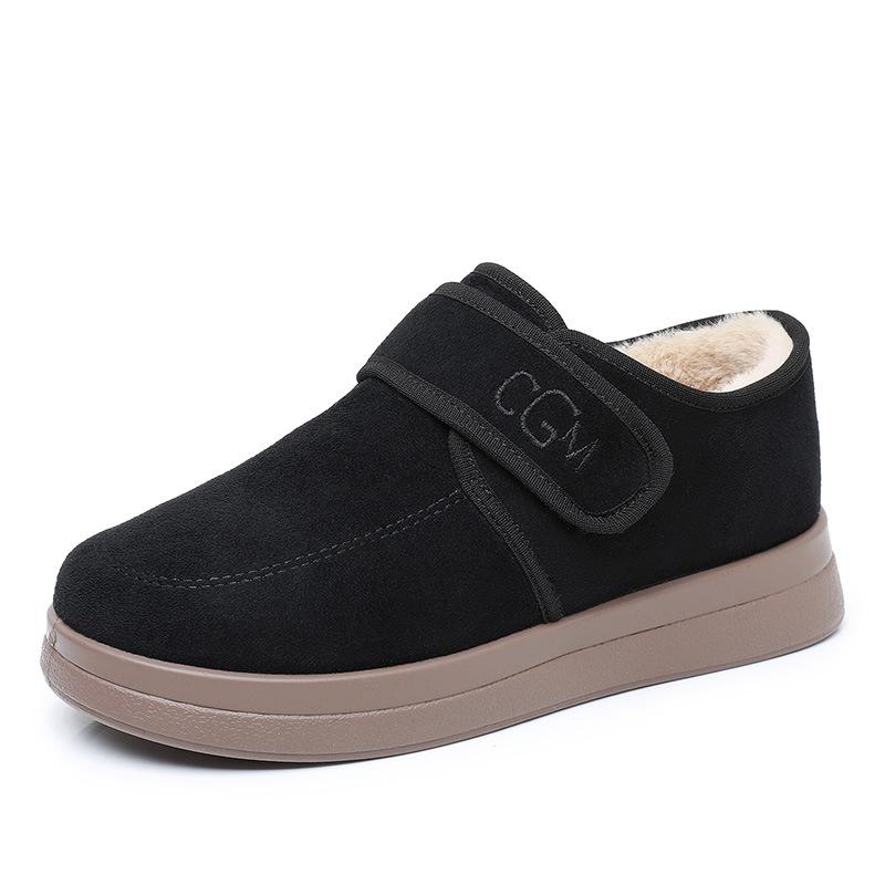 Shoes Women's Winter New Snow Boots Fleece Thickened Warm Women's Cotton Boots Casual and Comfortable Mother Shoes Versatile Women's Shoes