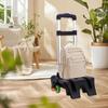 Backpack Trolley Hand Truck Compact Portable Aluminum Alloy 6 Wheels Cart Travel