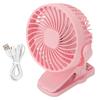 Clip On Fan ABS 720 Degree 3 Gears Noiseless USB Battery Powered Mini Fan for Desktop Office
