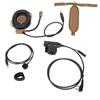 Military Helmet Headset Motorcycle Headphone with U94 PTT Finger Mic for Icom V8 V80 V82