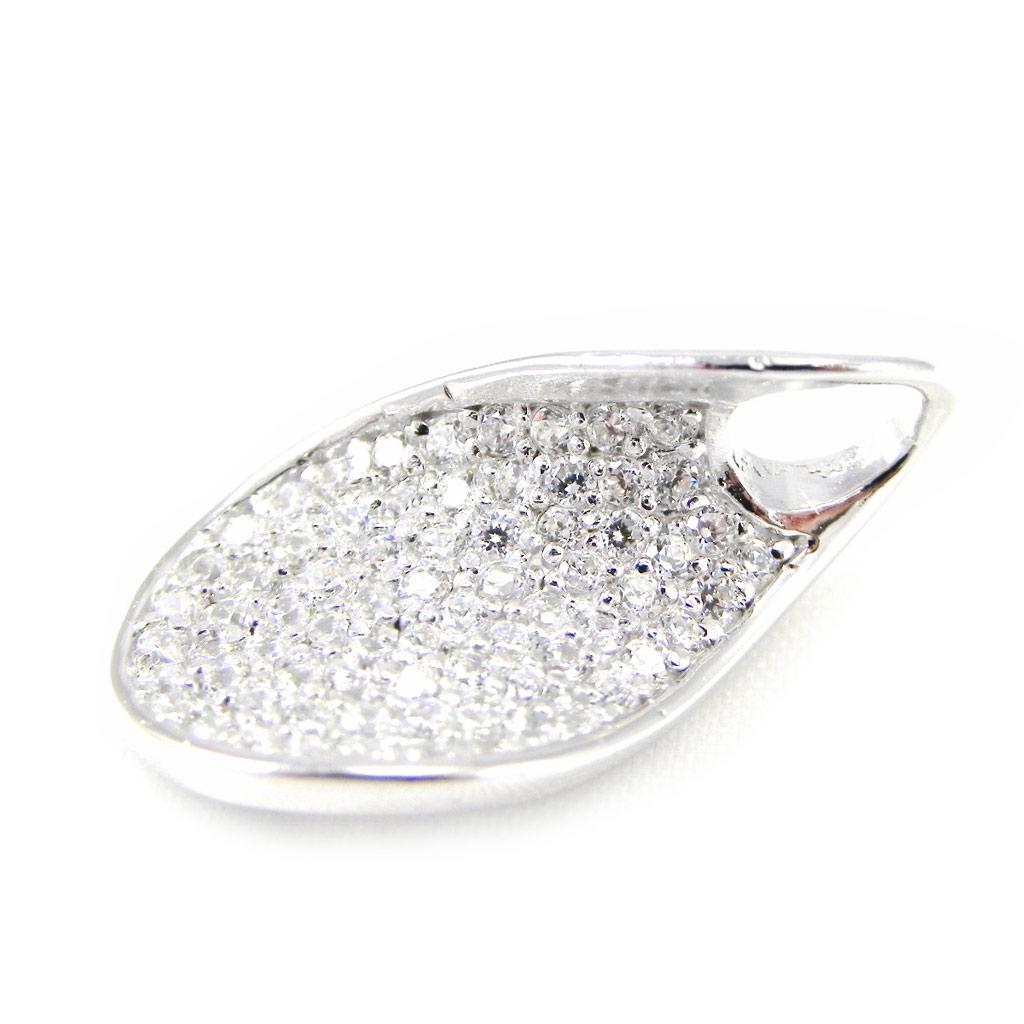 Les Trésors De Lily [H0432] - White 'Goddess' Silver Pendant