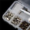 120Pcs Durable Double Cap Rivets Tubular Metal Stud Fixing Tool