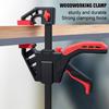 Woodworking Clamp with Ergonomic Handle Multipurpose One-handed Operation Quick Grip Clip