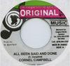7inch Record CORNELL CAMPBELL - All Been Said And Done NONE Original Music Jamaica Reggae, Ska & Dub Used