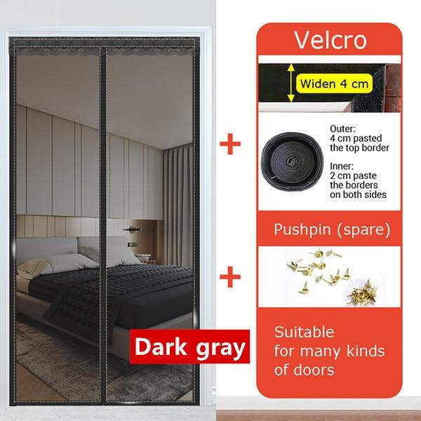 1 Set Summer Door Screen Net Anti Mosquito Insect Fly Bug Curtains Net Automatic Closing Door Screen Kitchen Curtains Magnet Net