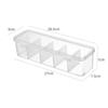 Dustproof Desktop Storage Box Transparent Divided Seasoning Box Transparent Storage Box  Kitchen