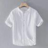 Men's Loose Casual Linen Shirt - Short-Sleeved Summer Top