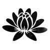 Acrylic Blooming Lotus Miroor Decal Self-adhesive Wall Sticker Mirror Surface Stickers  Smooth Wall