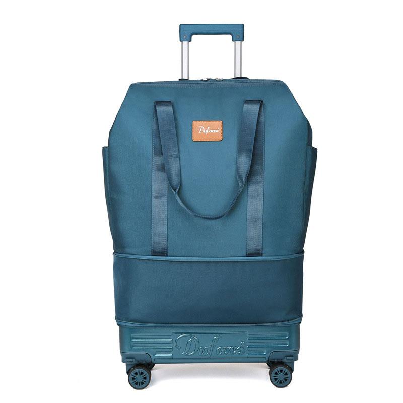 New Trolley Bag Detachable Universal Wheel Luggage Folding Storage Boarding Bag Expandable Suitcase Check-in Bag