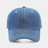 Solid Color Denim Baseball Cap for Women Korean Casual Duckbill Cap for Men Summer Sun Protection Cap