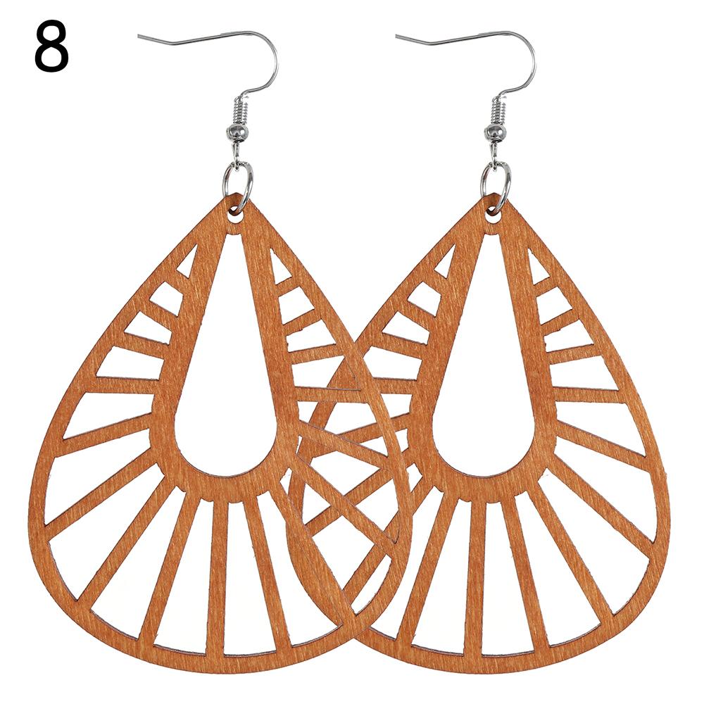 Jewelry Bohemian Wooden Earring Making African Pendant Dangle Earrings
