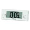 Réveil - SEIKO - Réveil Digital Double Alarme - Compact - Blanc - Intérieur