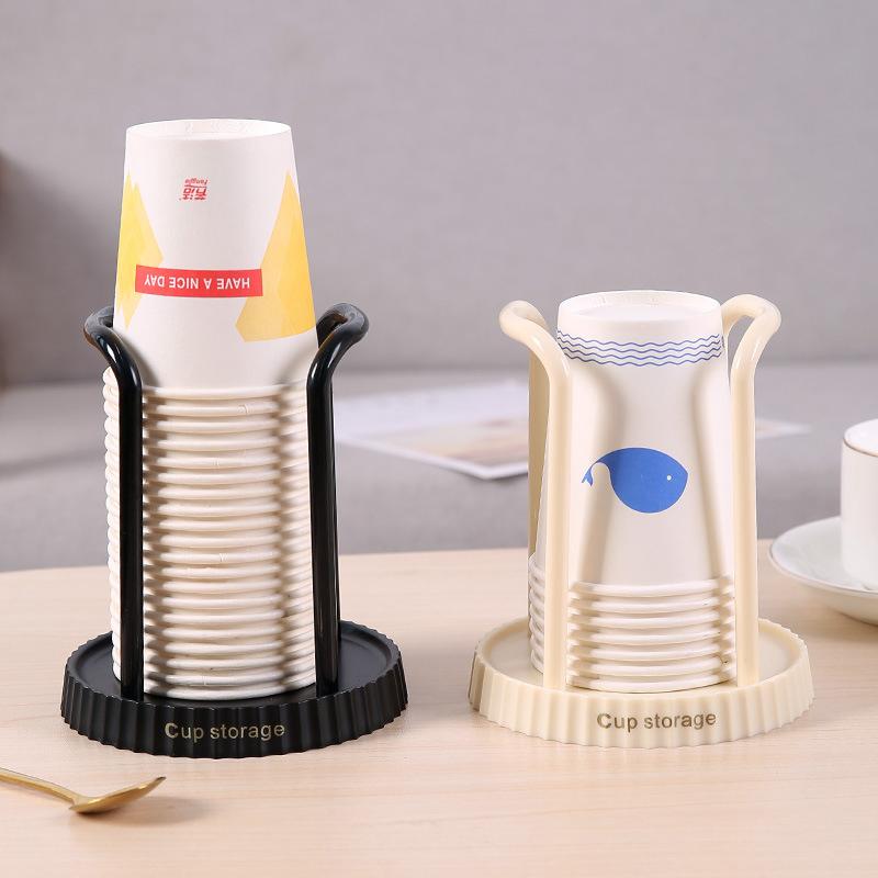 Desktop paper cup storage rack household water dispenser bar disposable cups rack